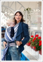 Слинг-шарф Ellevill Zara Tricolor Blue
